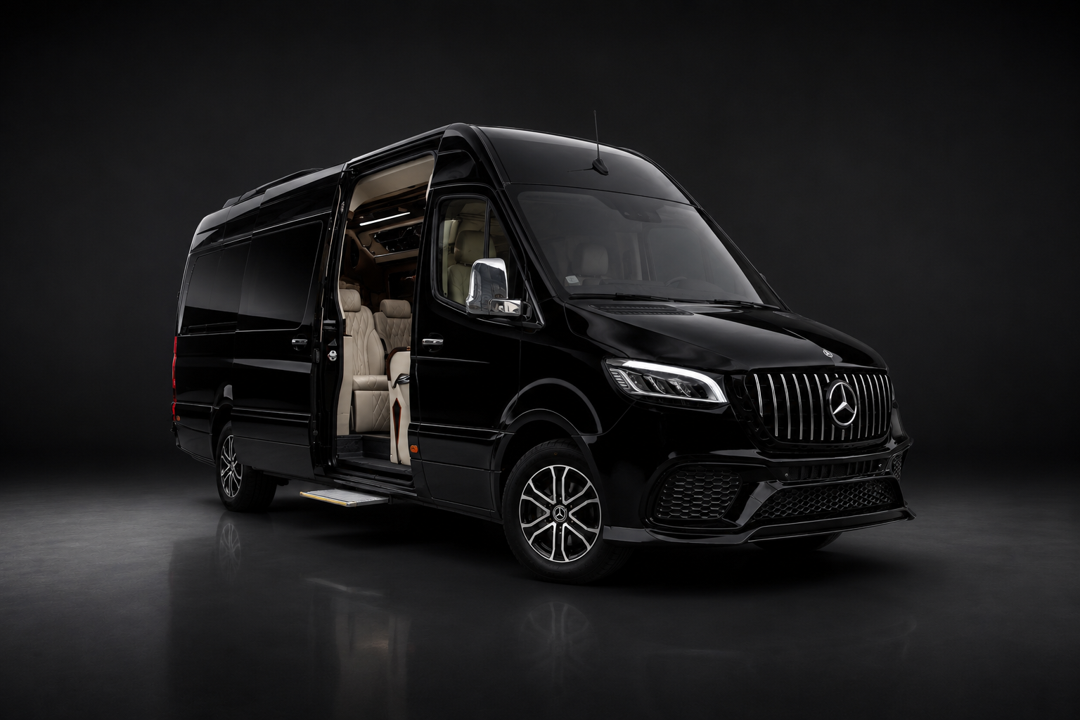 Van VIP Paris Mercedes Sprinter VIP longue distance groupe famille voyage France Europe